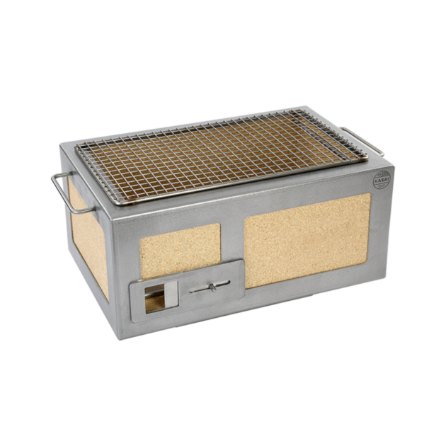 Little Kasai Konro Grill with Stainless Steel Frame with Handles