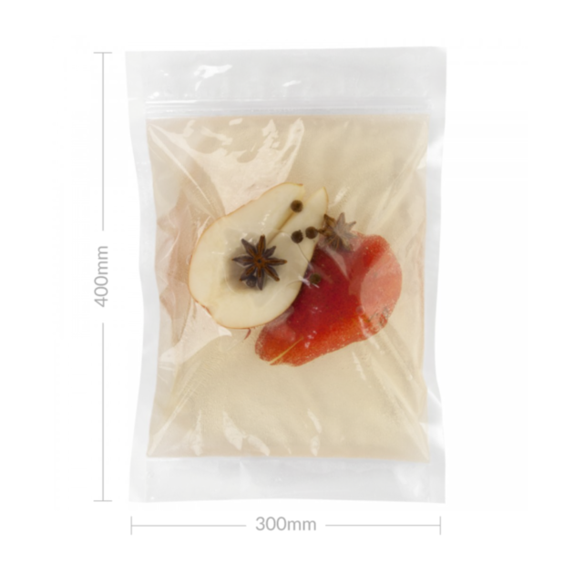 100 sacs sachets conservation sous vide lisses neutres 90 microns 180X250  M/M - Emballage Garrigou