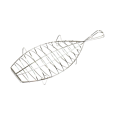 Kasai Stainless Steel Fish Grilling Basket - Large - 45 x 20cm